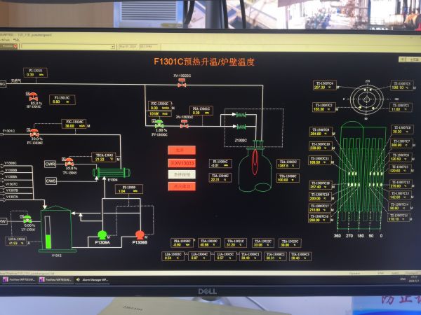 圖2 5月7日，3號氣化爐升溫實時畫面。.jpg