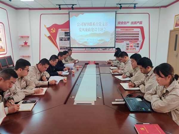 10月16日，公司副總經(jīng)理張安平受邀參加制氣車間黨支部黨風廉政建設工作專題會.jpg